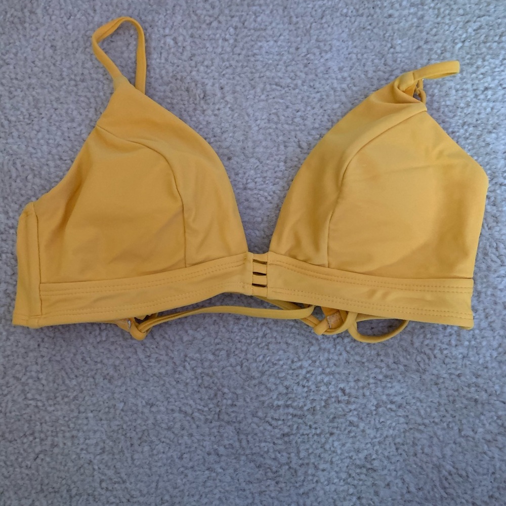 Yellow bikini top